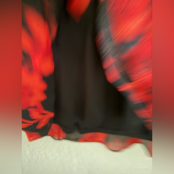 Calvin Klein Elegant Red Floral Women's dress size-22W - Picture 3 of 7
